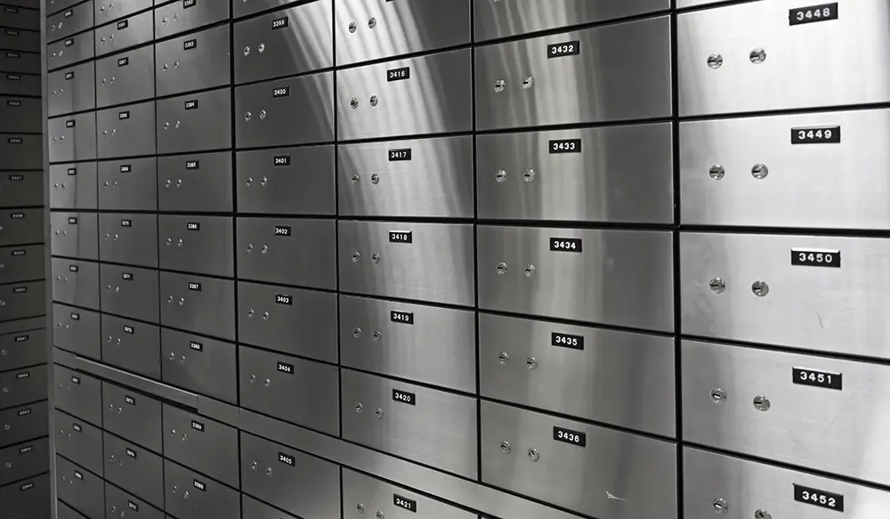 Safety Deposit Boxes Instead Of Banking